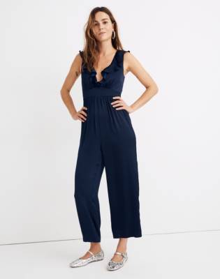 madewell ruffle jumpsuit