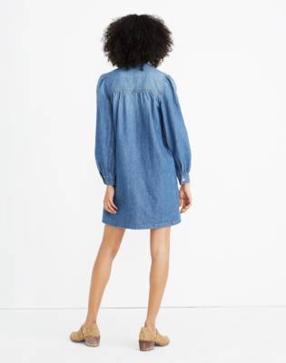 denim popover dress