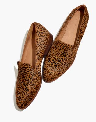 madewell frances leopard loafers