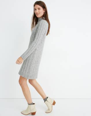 madewell mockneck sweater dress