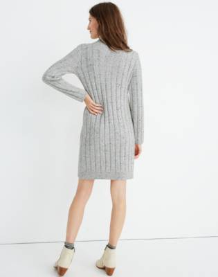 madewell mockneck sweater dress