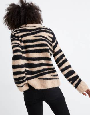 madewell tiger cardigan