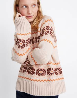 madewell fair isle sweater