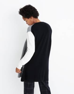 madewell kent cardigan colorblock