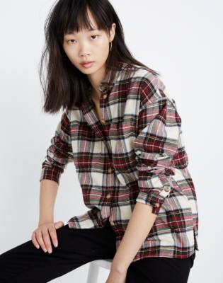 Flannel Shirt-Jacket in Tartan Plaid