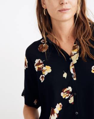 button down shirt floral