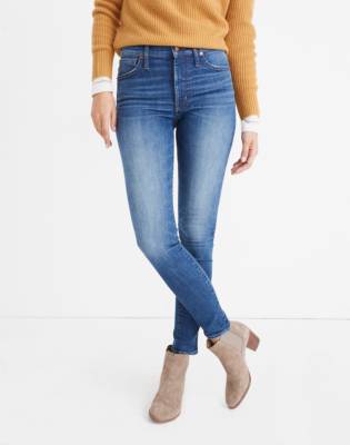 madewell mid rise skinny jeans