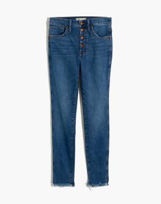 madewell high waisted button jeans