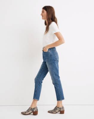 madewell high rise slim boy jean