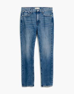 The High-Rise Slim Boyjean in Lavern Wash in null image 5