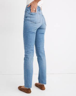 full length straight jeans