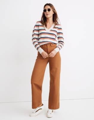 madewell slim wide leg jeans