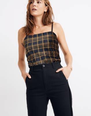 velvet stripe pants