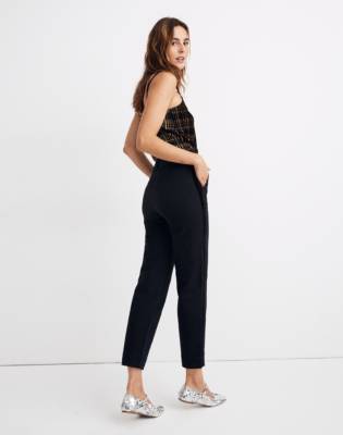 velvet stripe pants