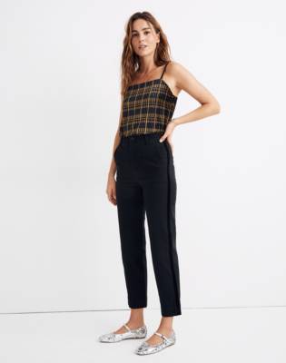 velvet stripe pants