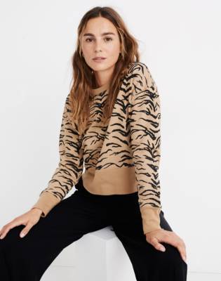 tiger stripe sweatshirt