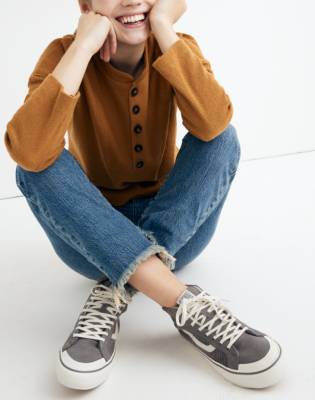 madewell vans suede and sherpa