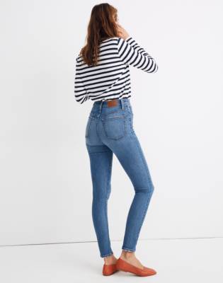 slim high rise jeans