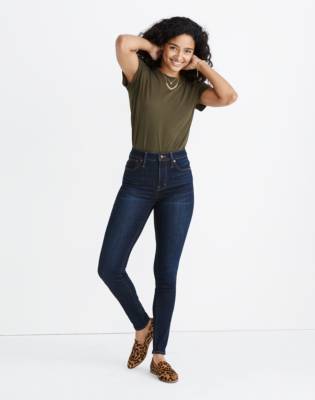 madewell curvy high rise skinny black