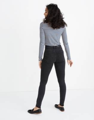 madewell curvy high rise skinny black