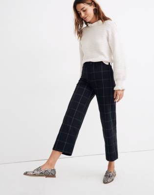 slim leg crop pants