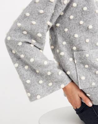 grey bobble cardigan