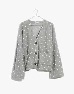 ribbed button cardigan