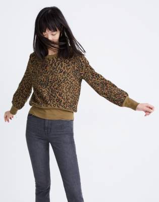 madewell leopard sweatshirt