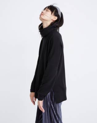 turtleneck tunic sweatshirt