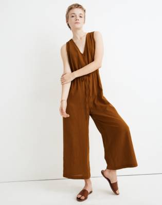 madewell linen jumpsuit