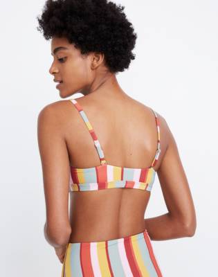 madewell second wave sport bikini top