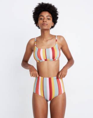 madewell second wave sport bikini top