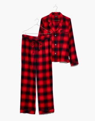 plaid pajama dress