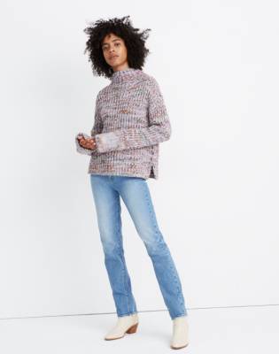 madewell mockneck sweater dress