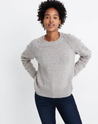 madewell bobble sleeve cardigan