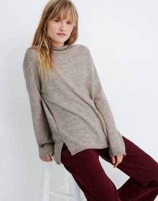 madewell mock neck sweatshirt