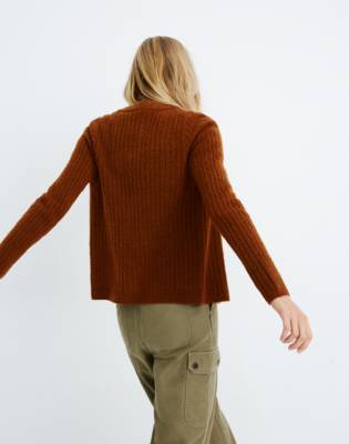 madewell cropped cardigan