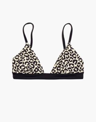 solid and striped leopard bikini