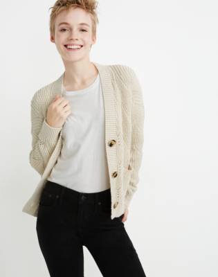 madewell cotton cardigan