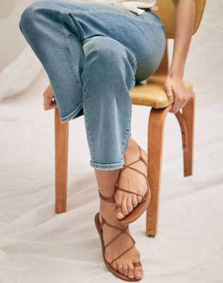 madewell lace up sandal