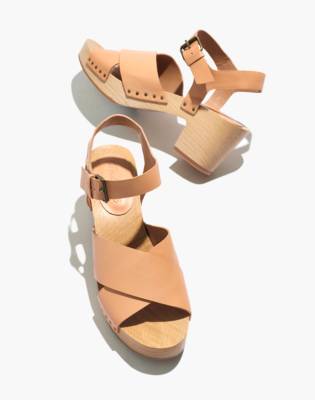 strappy clog sandals