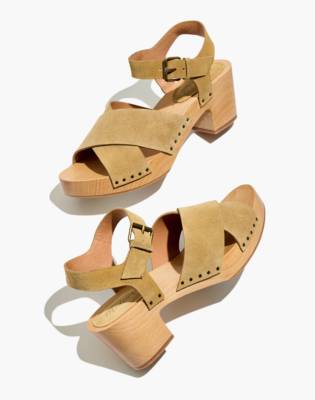 tan clog sandals