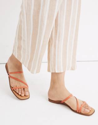 madewell leather slides