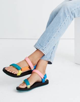 multi colored tevas