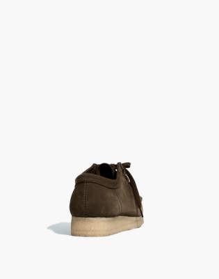 clarks wallabee olive suede