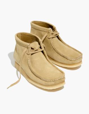 clarks suede wallabee boots