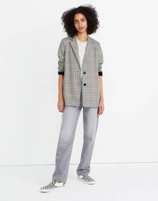 madewell dorset blazer in coster plaid