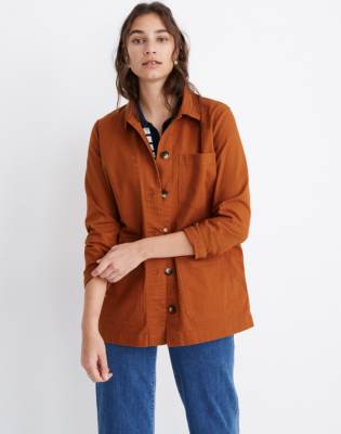 madewell oversized denim chore jacket
