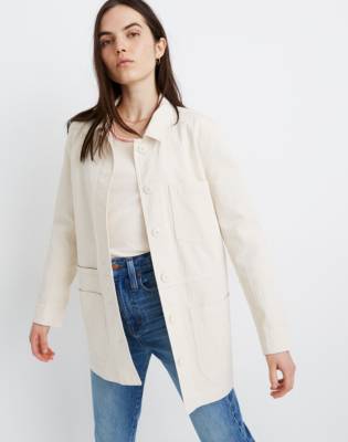 madewell oversized denim chore jacket