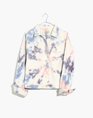 tie dye denim jacket